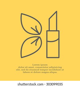 Simple icon lipstick.