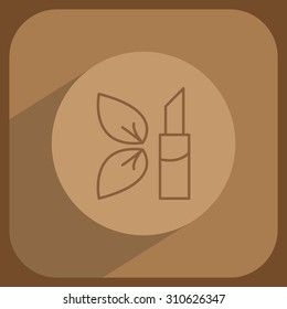 Simple icon lipstick.