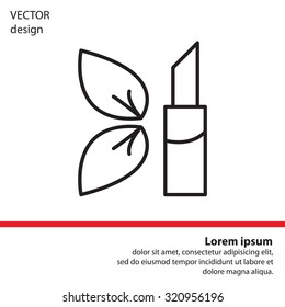 Simple icon lipstick.