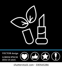 Simple icon lipstick.