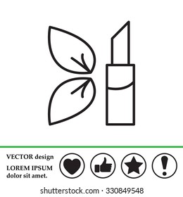 Simple icon lipstick.
