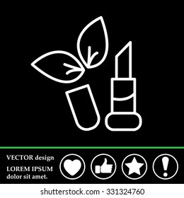 Simple icon lipstick.
