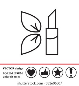 Simple icon lipstick.