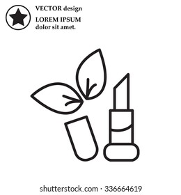 Simple icon lipstick.