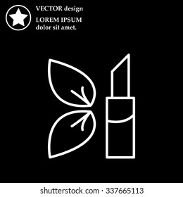 Simple icon lipstick.