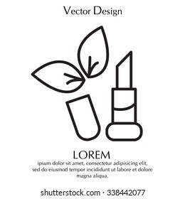 Simple icon lipstick.