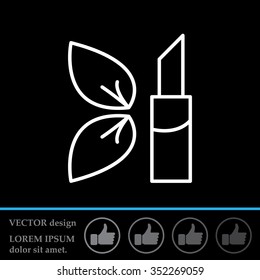 Simple icon lipstick.