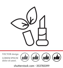 Simple icon lipstick.