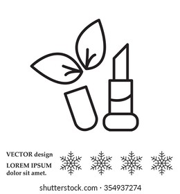 Simple icon lipstick.