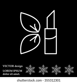 Simple icon lipstick.