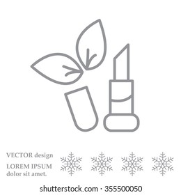 Simple icon lipstick.