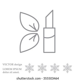 Simple icon lipstick.