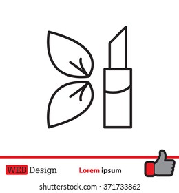 Simple icon lipstick.