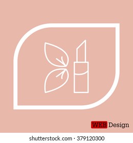 Simple icon lipstick.