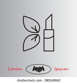Simple icon lipstick.