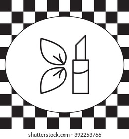 Simple icon lipstick.