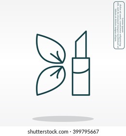 Simple icon lipstick.