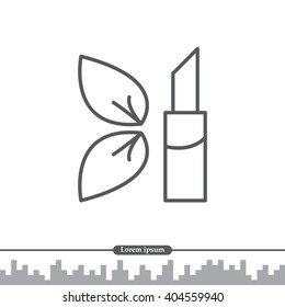 Simple icon lipstick.