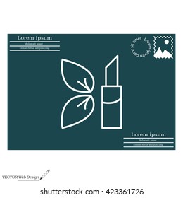 Simple icon lipstick.