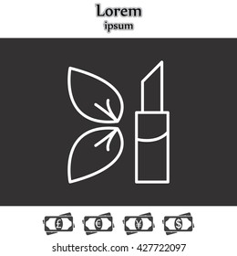 Simple icon lipstick.