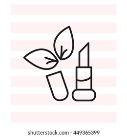 Simple icon lipstick.