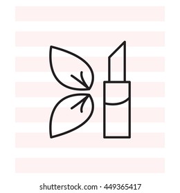 Simple icon lipstick.
