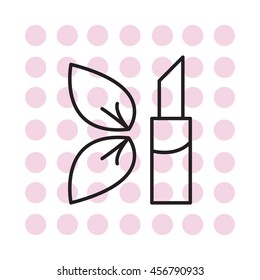 Simple icon lipstick.