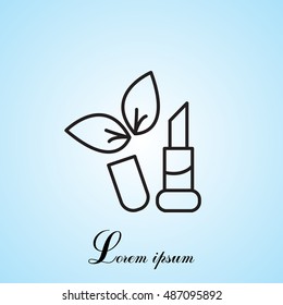 Simple icon lipstick.