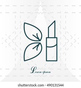 Simple icon lipstick.