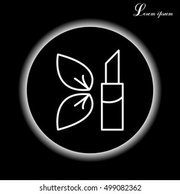 Simple icon lipstick.