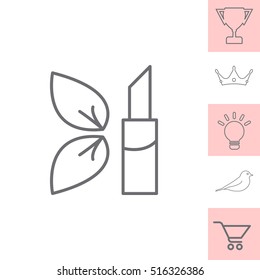 Simple icon lipstick.