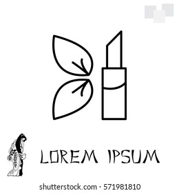 Simple icon lipstick.