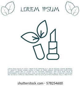 Simple icon lipstick.