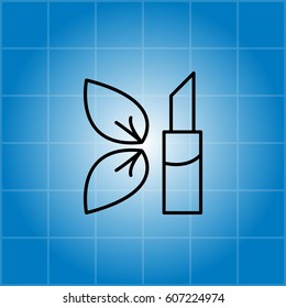 Simple icon lipstick. vector illustration