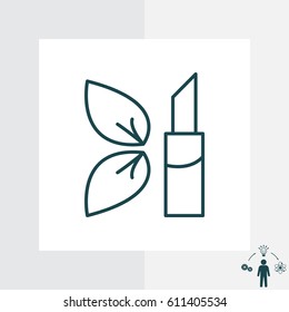 Simple icon lipstick. vector illustration