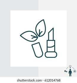Simple icon lipstick. vector illustration
