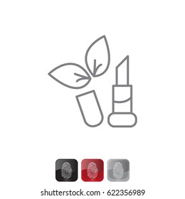 Simple icon lipstick. vector illustration