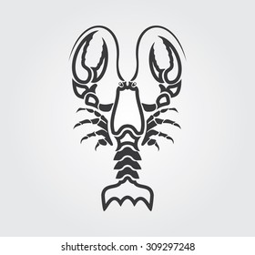 Simple icon: lobster