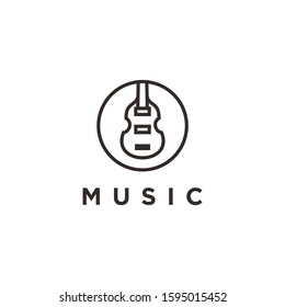 Simple Icon / logo design Violin Viola Fiddle Cello bass 