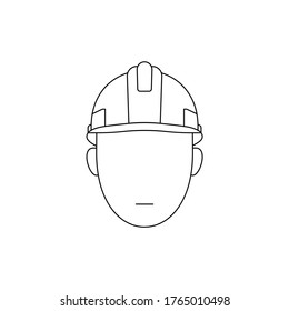 Simple Icon of Male Engineer 
