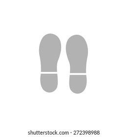 Simple icon marks of shoe soles.