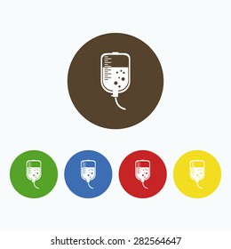 Simple icon Medical dropper.