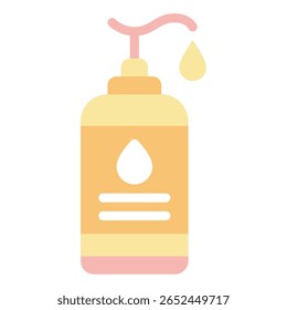 A simple icon of a moisturizing lotion bottle with a pump.
