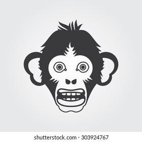 Simple Icon: Monkey Head