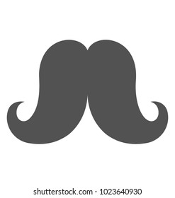 
A simple icon of a moustache or hipster
