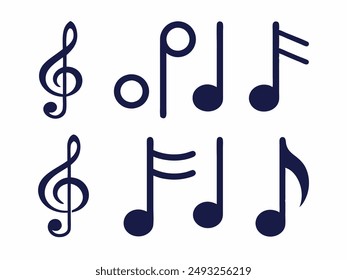 icône simple de notes de musique