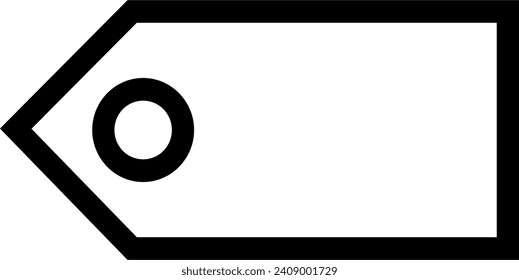 simple icon for name tag or name label