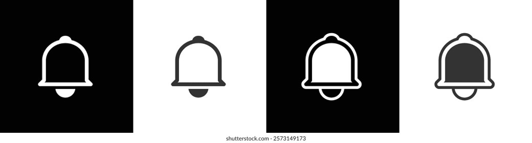 Simple icon of notification in social media. Smart buttons in social media applications  vector illustration in black, white and transparent background. Eps10