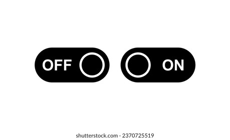simple icon of on and off button