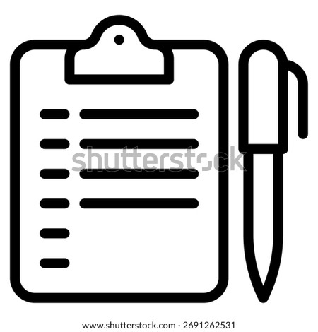Simple icon of open enrollment with checkmark and document.